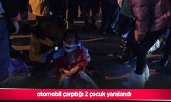 otomobil çarptığı 2 çocuk yaralandı