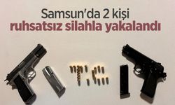 Samsun'da 2 kişi ruhsatsız silahla yakalandı
