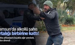 Samsun'da alkollü şahıs ortalığı birbirine kattı! Parkta arkadaşını bıçakla ağır yaraladı, polise direndi