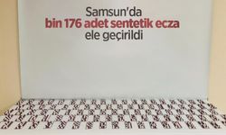 Samsun'da bin 176 adet sentetik ecza ele geçirildi