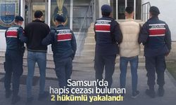 Samsun'da hapis cezası bulunan 2 hükümlü yakalandı