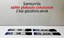 Samsun'da sahte plakayla yakalanan 2 kişi gözaltına alındı