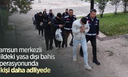 Samsun merkezli 5 ildeki yasa dışı bahis operasyonunda 7 kişi daha adliyede