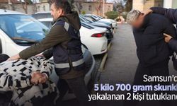 Samsun’da 5 kilo 700 gram skunkla yakalanan 2 kişi tutuklandı