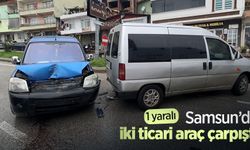 Samsun’da iki ticari araç çarpıştı: 1 yaralı