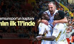 Samsunspor'un kaptanı  yılın ilk 11'inde