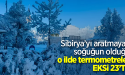 Sibirya’yı aratmayan soğuğun olduğu o ilde termometreler eksi 23’te