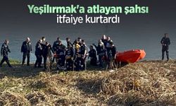 Yeşilırmak'a atlayan şahsı itfaiye kurtardı