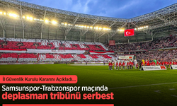 Samsunspor-Trabzonspor  maçında deplasman  tribünü serbest