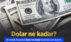 Dolar ne kadar? 30 Aralık Pazartesi Euro ve Dolar kurunda son durum.