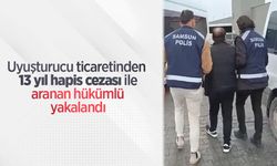 Uyuşturucu ticaretinden 13 yıl hapis cezası ile aranan hükümlü yakalandı