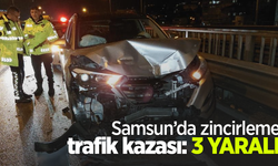 Samsun’da zincirleme trafik kazası: 3 yaralı