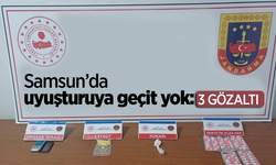 Samsun’da uyuşturuya geçit yok: 3 gözaltı