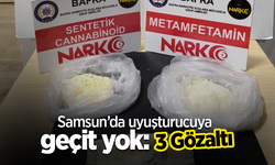 Samsun’da uyuşturucuya geçit yok: 3 gözaltı