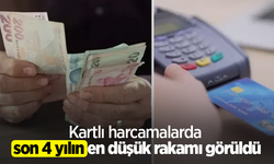 Kartlı harcamalarda son 4 yılın en düşük rakamı görüldü