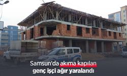 Samsun'da akıma kapılan genç işçi ağır yaralandı