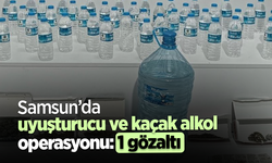 Samsun’da uyuşturucu ve kaçak alkol operasyonu: 1 gözaltı