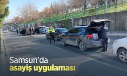 Samsun'da asayiş uygulaması! Araçlar denetlendi