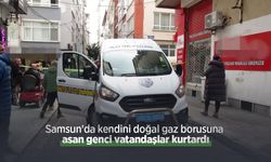 Samsun'da kendini doğal gaz borusuna asan genci vatandaşlar kurtardı