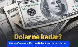 Dolar ne kadar? 8 Ocak Çarşamba Euro ve Dolar kurunda son durum