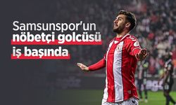 Samsunspor'un  nöbetçi golcüsü  iş başında