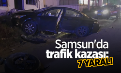 Samsun'da trafik kazası: 7 yaralı