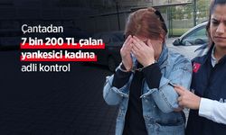 Çantadan 7 bin 200 TL çalan yankesici kadına adli kontrol