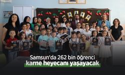 Samsun'da 262 bin öğrenci karne heyecanı yaşayacak