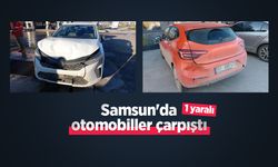 Samsun'da otomobiller çarpıştı: 1 yaralı