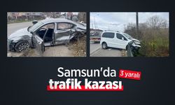 Samsun'da trafik kazası: 3 yaralı