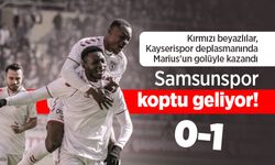 Kırmızı beyazlılar, Kayserispor deplasmanında Marius'un golüyle kazandı, Samsunspor koptu geliyor! 0-1