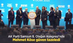 AK Parti Samsun 8. Olağan Kongresi'nde Mehmet Köse güven tazeledi