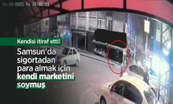 Kendisi itiraf etti! Samsun'da sigortadan para almak için kendi marketini soymuş