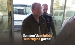 Samsun'da minibüs hırsızlığına gözaltı