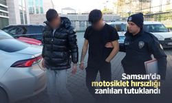 Samsun'da motosiklet hırsızlığı zanlıları tutuklandı