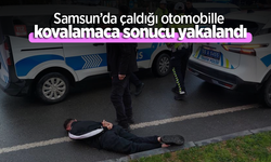 Samsun’da çaldığı otomobille kovalamaca sonucu yakalandı