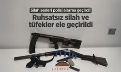 Silah sesleri polisi alarma geçirdi! Ruhsatsız silah ve tüfekler ele geçirildi