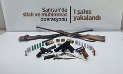 Samsun'da silah ve mühimmat operasyonu: 1 şahıs yakalandı