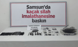 Samsun'da kaçak silah imalathanesine baskın