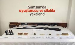 Samsun'da uyuşturucu ve silahla yakalandı