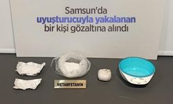 Samsun'da uyuşturucuyla yakalanan bir kişi gözaltına alındı