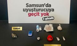 Samsun'da uyuşturucuya geçit yok: 3 gözaltı