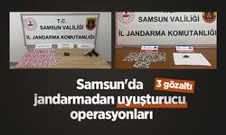 Samsun'da jandarmadan uyuşturucu operasyonları: 3 gözaltı