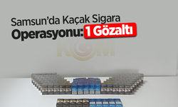 Samsun’da Kaçak Sigara Operasyonu:1 gözaltı