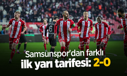 Samsunspor'dan farklı ilk yarı tarifesi: 2-0