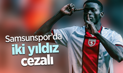 Samsunspor’da iki yıldız cezalı