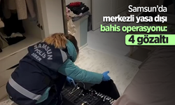 Samsun’da merkezli yasa dışı bahis operasyonu: 4 gözaltı