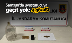 Samsun’da uyuşturucuya geçit yok: 4 gözaltı