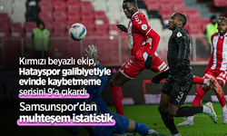 Kırmızı beyazlı ekip, Hatayspor galibiyetiyle evinde kaybetmeme serisini 9'a çıkardı Samsunspor'dan muhteşem istatistik