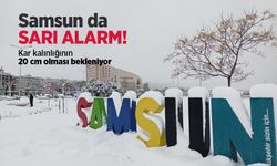 Samsun da SARI ALARM! Kar kalınlığı 20 cm olması bekleniyor